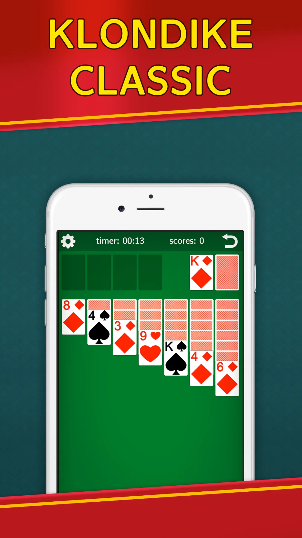Captura de ecrã do Classic Solitaire Klondike